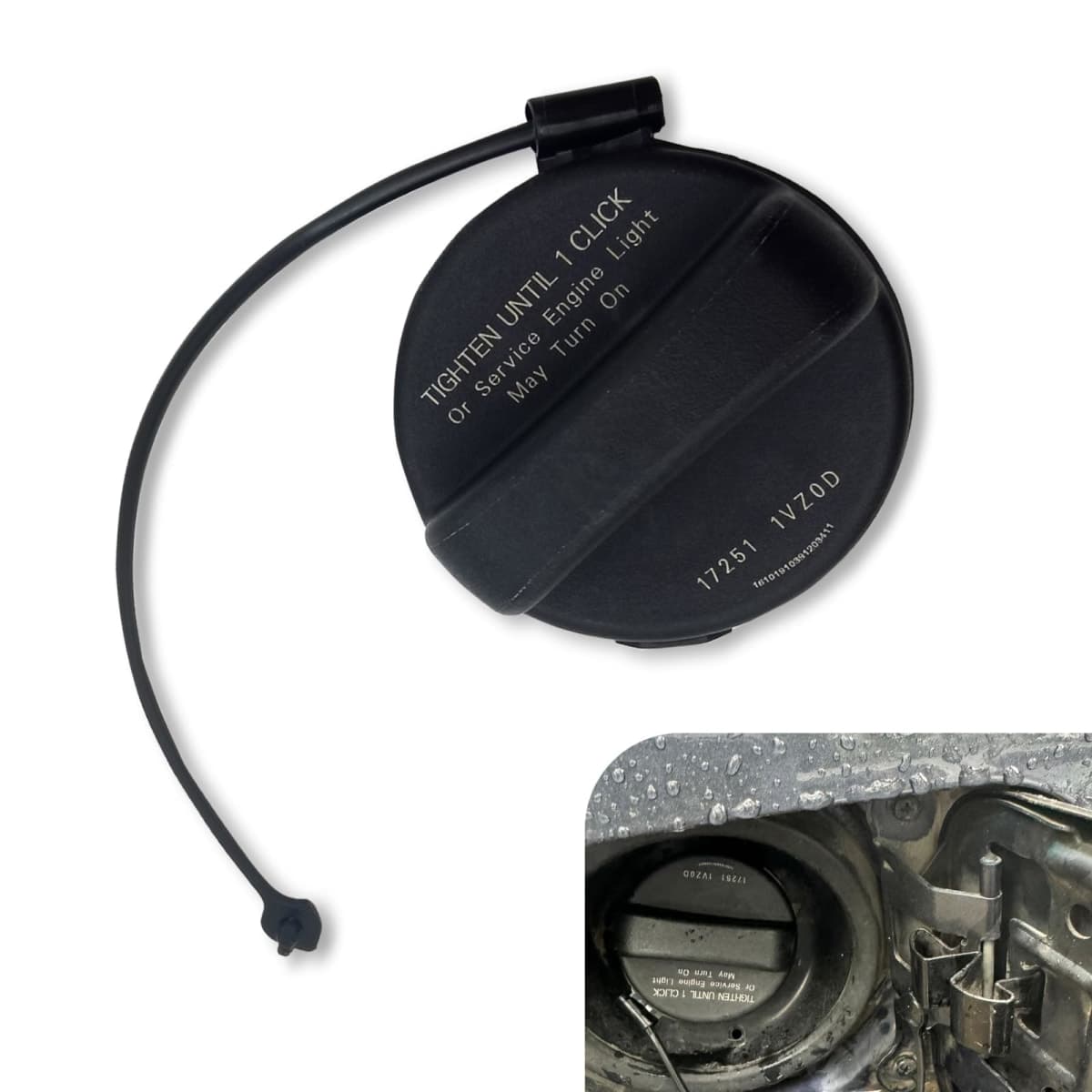 Dogary 1 PC Gas Tank Cap, Fuel Sealing Cap, Replaces OEM 17251-1VZ0D 17251-3JA0A 17251-9BD0E, Compatible with Nissan Altima Frontier Murano Pathfinder Versa and Infiniti JX35、QX60 (Black) — image 1