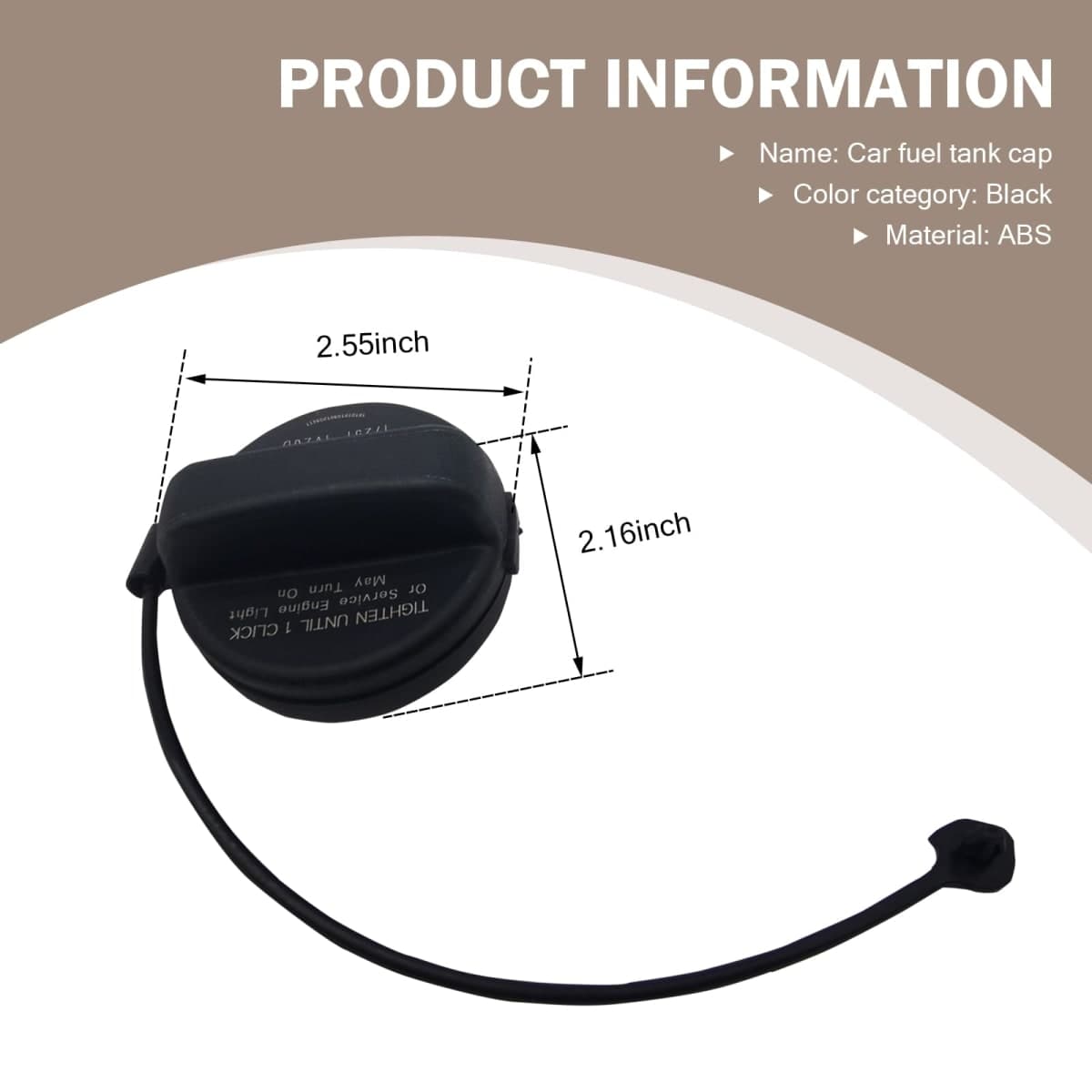 Dogary 1 PC Gas Tank Cap, Fuel Sealing Cap, Replaces OEM 17251-1VZ0D 17251-3JA0A 17251-9BD0E, Compatible with Nissan Altima Frontier Murano Pathfinder Versa and Infiniti JX35、QX60 (Black) thumbnail 2