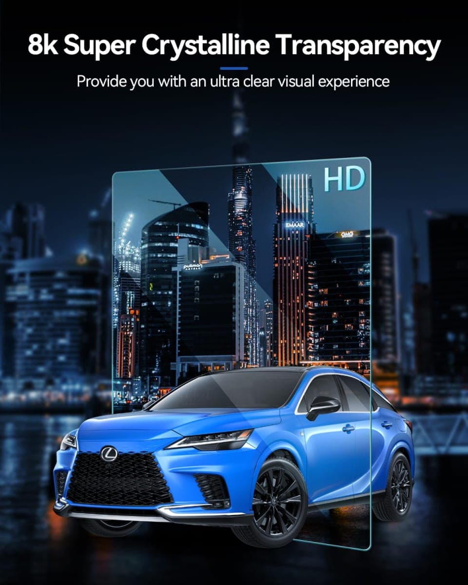 LANTU RX TX 350 Screen Protector for 2023 2024 Lexus RX350& TX350 Accessories Tempered Glass GPS Navigation Touchscreen Protector for RX 350/350h/500h& 2024 TX 350/500h HD Clear-14 Inch thumbnail 5