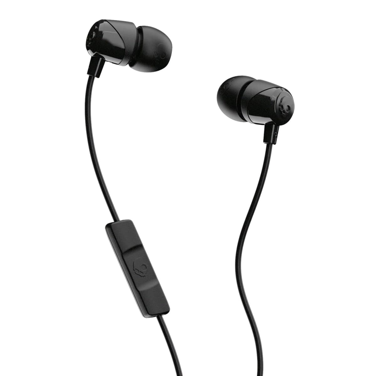 Skullcandy Jib Wired Earbuds with 3.5mm AUX Plug, Noise Isolating Fit, in-Line Microphone Call and Track Control, Convenient for Travel - Black