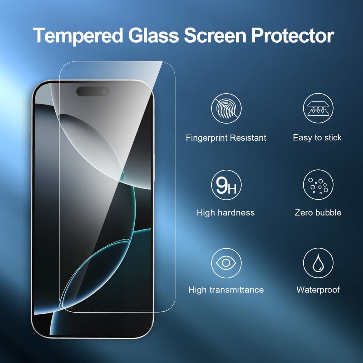 NEW'C 3 Pack Designed for iPhone 17 Pro Max, iPhone 16 Pro Max Screen Protector (6.9 inches), Enhanced Tempered Glass Protection with easy installation tool included,Case Friendly Ultra Resistant thumbnail 4