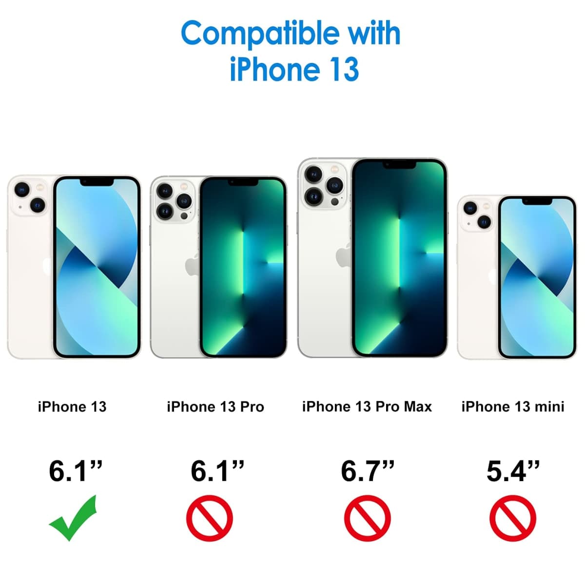 JETech Case for iPhone 13 6.1-Inch, Non-Yellowing Shockproof Phone Bumper Cover, Anti-Scratch Clear Back (Clear) thumbnail 2