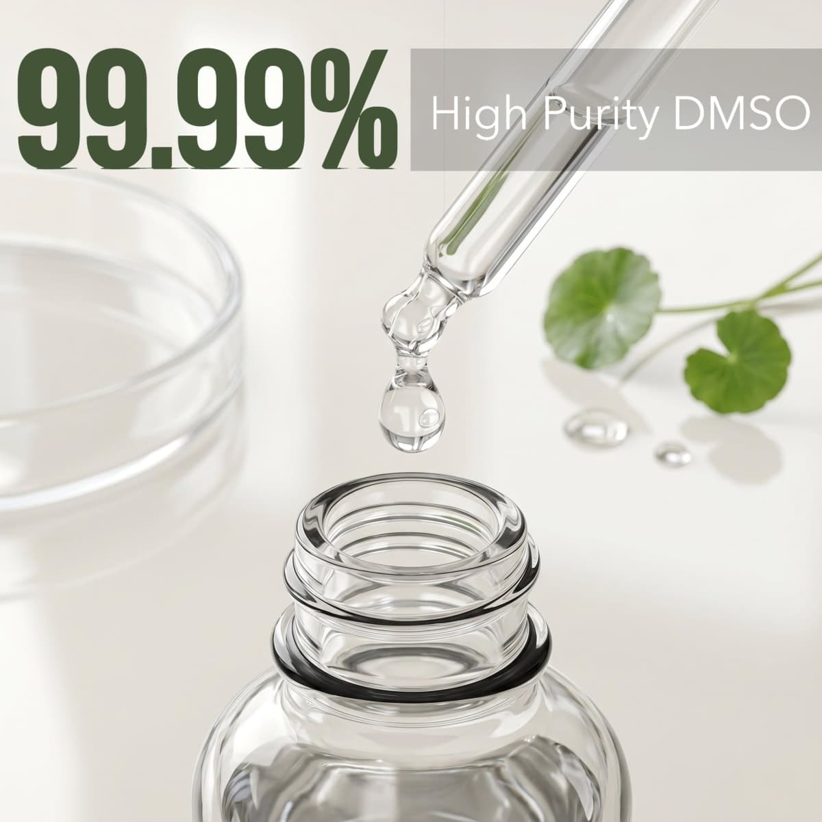 HealVirex 99.99% Pure DMSO Liquid 4 fl oz- High Purity Dimethyl Sulfoxide Solvent 2 Pack (2 fl oz Each), Low Odor, Non-Diluted , Crystal Clear Glass Bottles with Separate Dropper *1 thumbnail 3