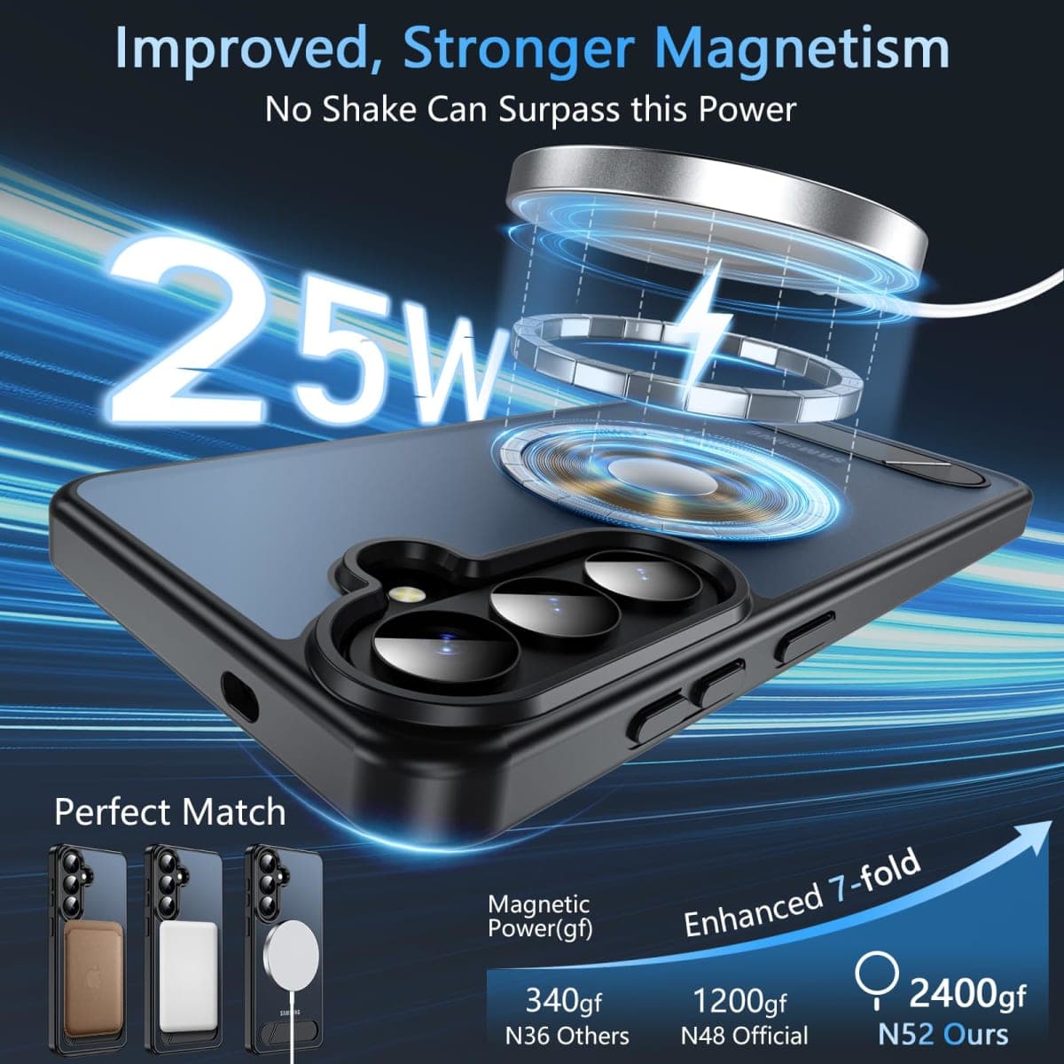 Fin2feel s26 Plus Phone case with Stand Black thumbnail 2