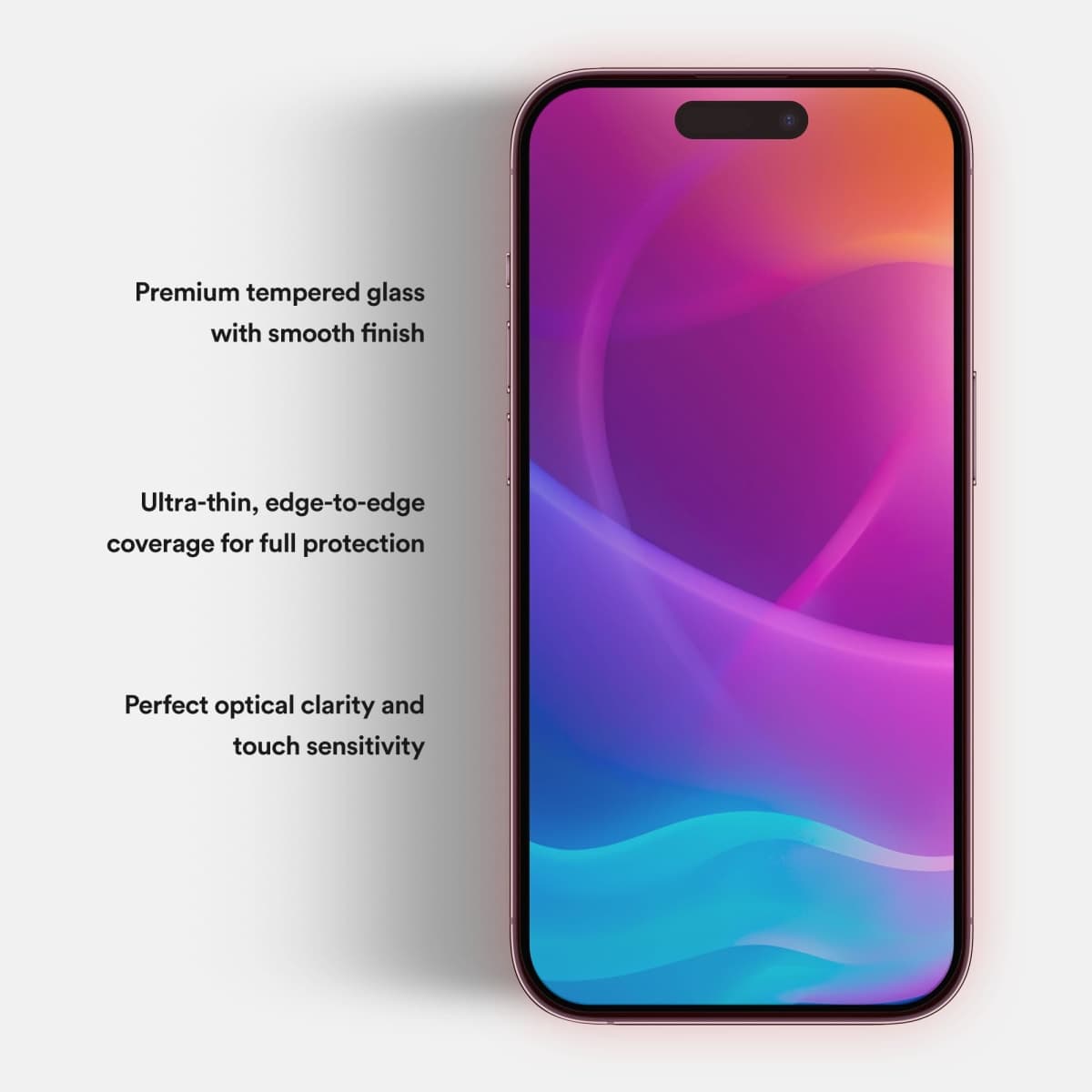 BodyGuardz Red Light Converter Screen Protector – Passive Red Light Therapy for Face - Promotes Better Sleep, Healthier Skin, Reduced Eye Strain – 9H Tempered Glass, Easy Install (iPhone 17E / 16E thumbnail 5