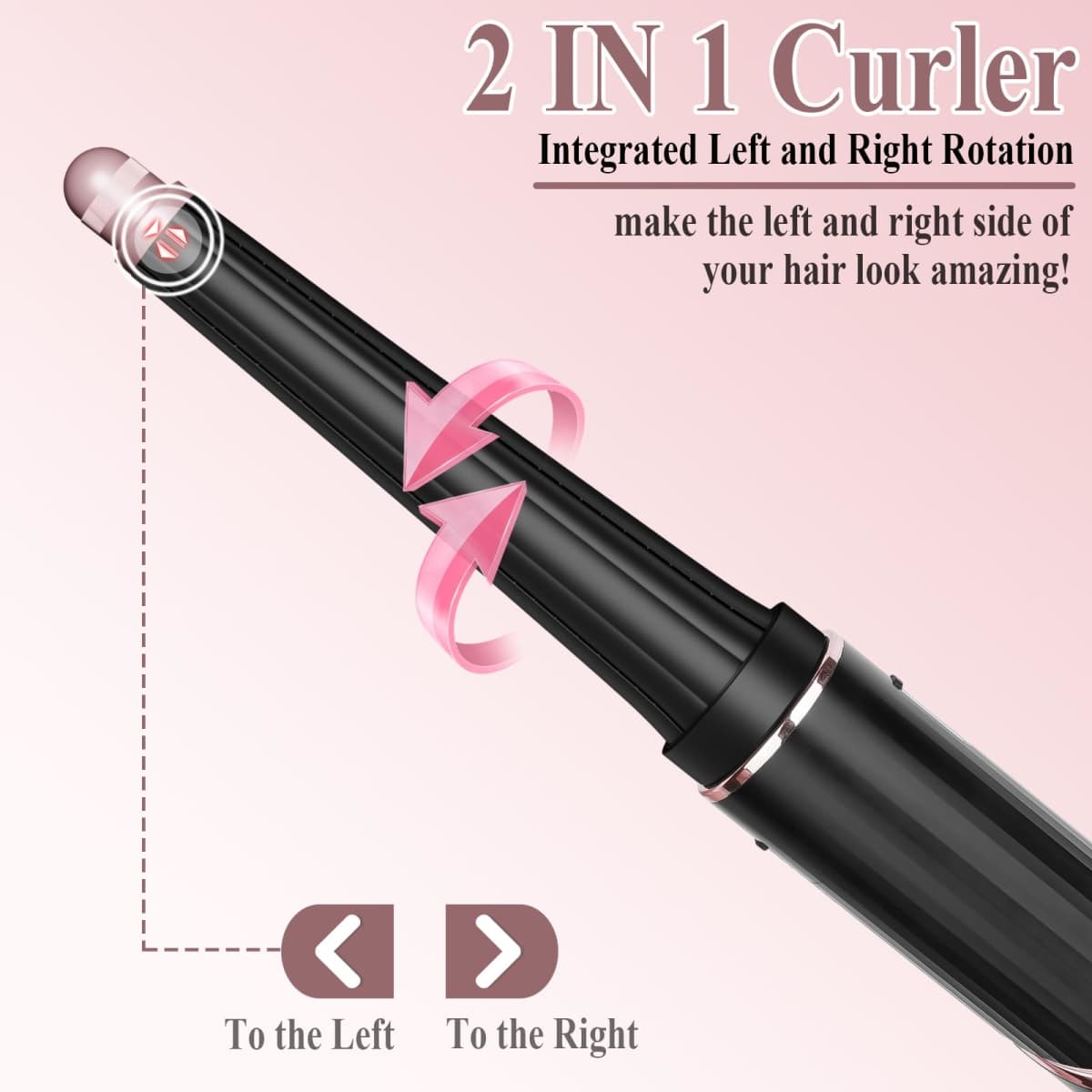 Luresta Long Curling Iron Conical Barrels Attachment for Shark FlexStyle Accessories, 0.78-1.4Inch Auto-Wrap Curlers for Thin Lighter Hair to Defined Curls or Voluminous Bouncy Waves thumbnail 4