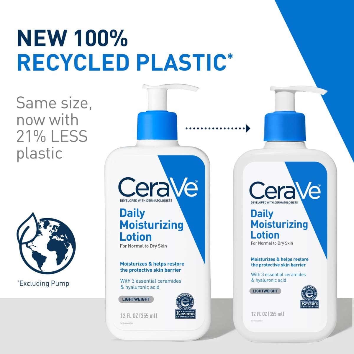 CeraVe Daily Moisturizing Lotion | 19 Ounce | Face & Body Lotion for Dry Skin with Hyaluronic Acid | Fragrance Free thumbnail 2