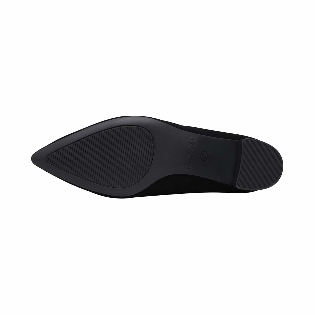 DREAM PAIRS Women' s DPU212 Chunky Low Block Heels Closed Toe Dress Wedding Pumps Shoes Black Nubuck pu Size 8.5 thumbnail 5