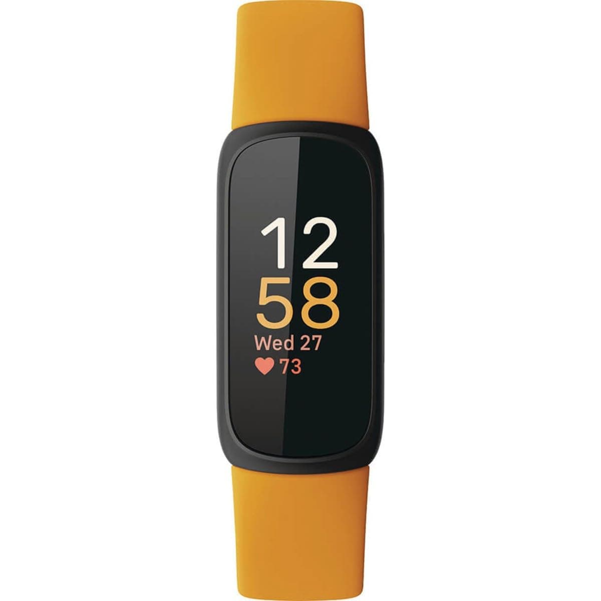 Fitbit Inspire 3 Health & Fitness Tracker with Stress Management, Workout Intensity, Sleep Tracking, 24/7 Heart Rate and More, Morning Glow/Black, One Size (S & L Bands Included) thumbnail 2