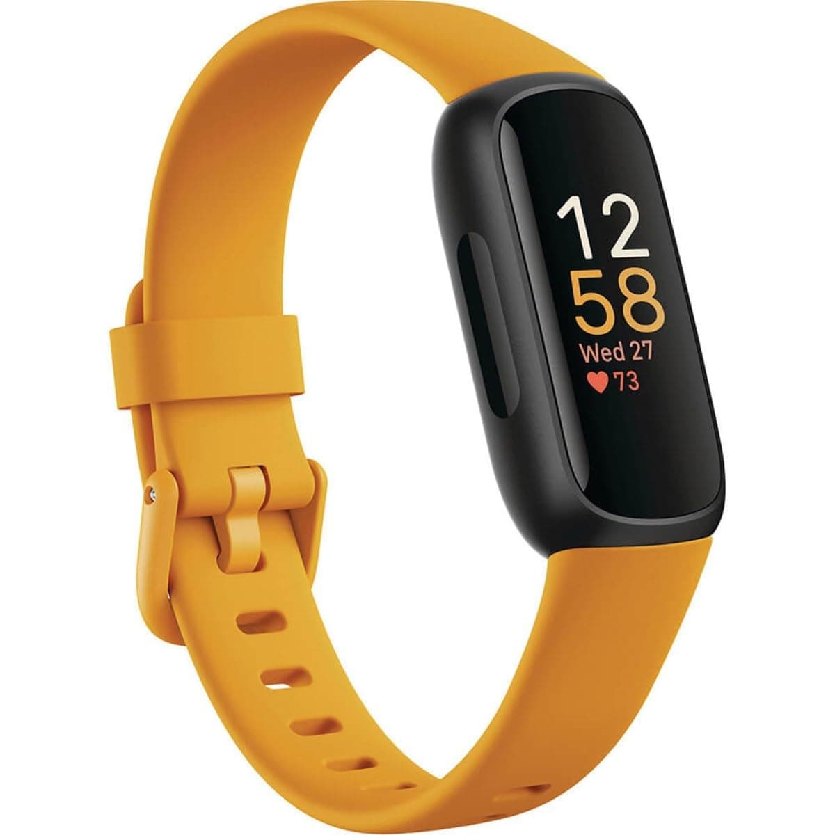 Fitbit Inspire 3 Health & Fitness Tracker with Stress Management, Workout Intensity, Sleep Tracking, 24/7 Heart Rate and More, Morning Glow/Black, One Size (S & L Bands Included) thumbnail 3