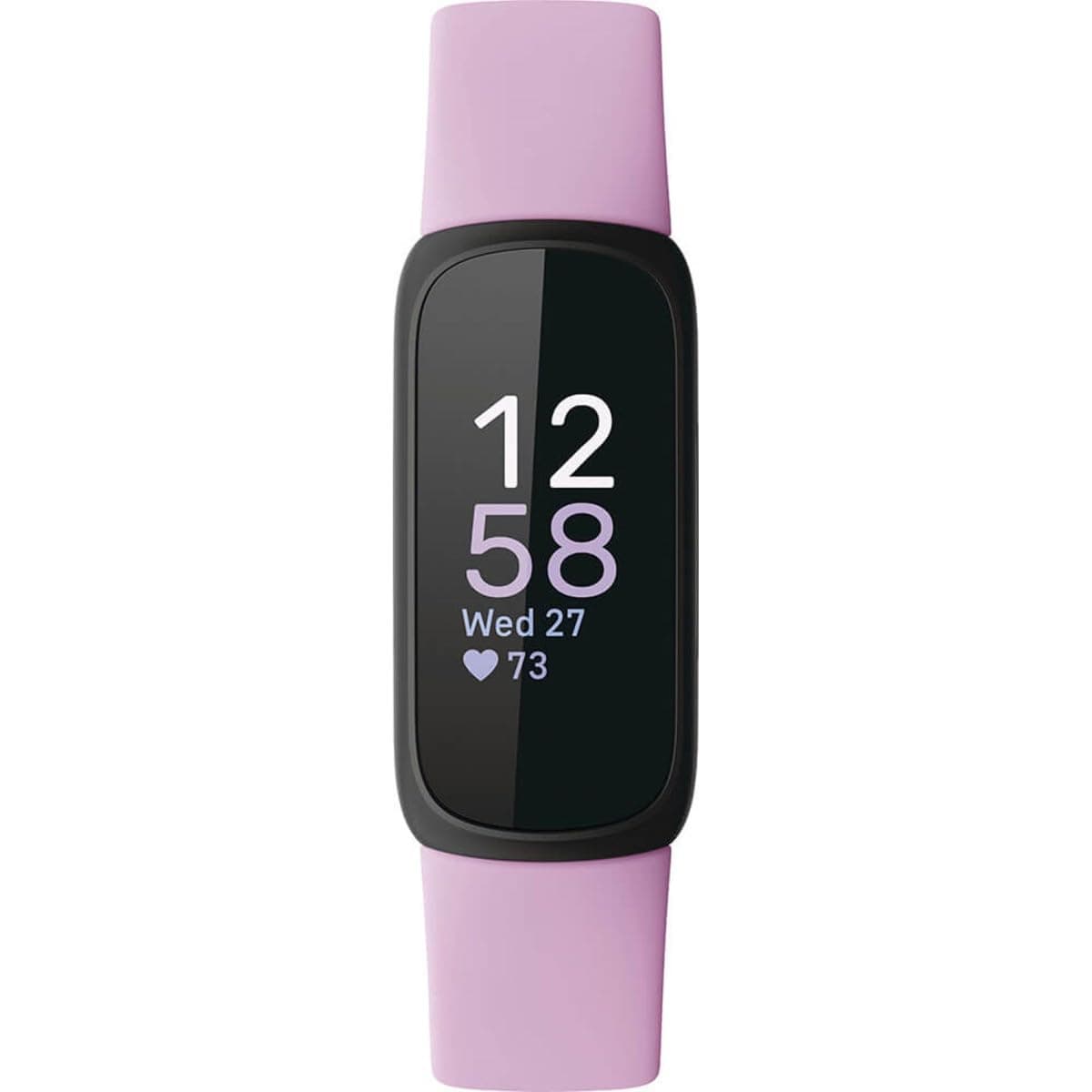 Fitbit Inspire 3 Health & Fitness Tracker with Stress Management, Workout Intensity, Sleep Tracking, 24/7 Heart Rate and More, Lilac Bliss/Black, One Size (S & L Bands Included) thumbnail 2