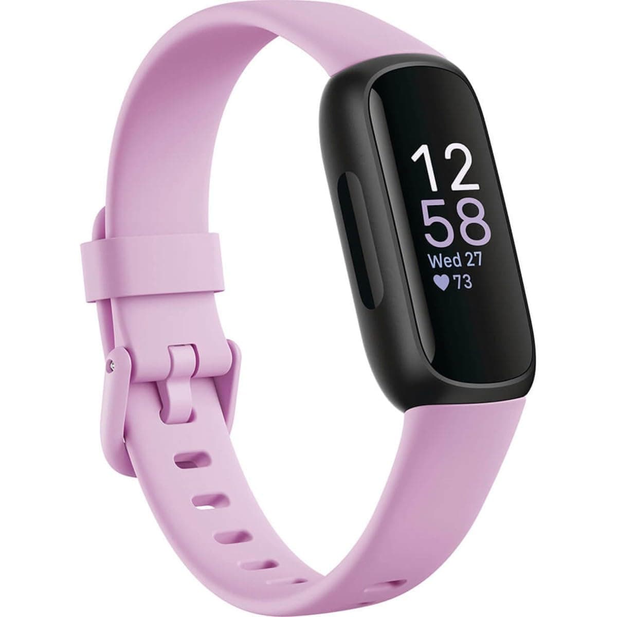 Fitbit Inspire 3 Health & Fitness Tracker with Stress Management, Workout Intensity, Sleep Tracking, 24/7 Heart Rate and More, Lilac Bliss/Black, One Size (S & L Bands Included) thumbnail 3