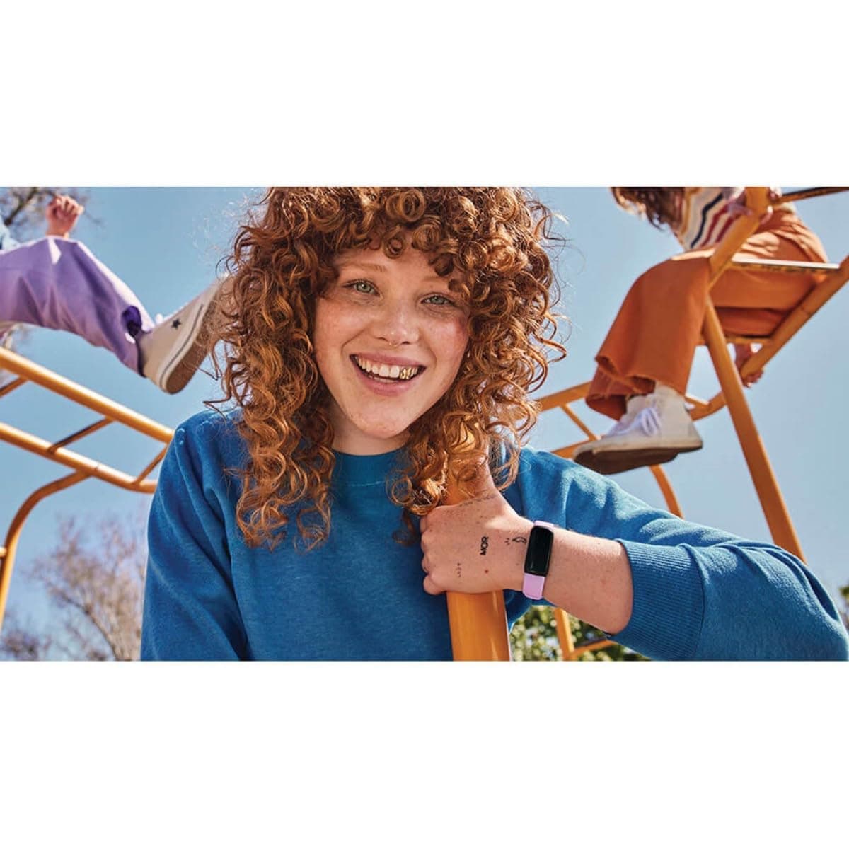 Fitbit Inspire 3 Health & Fitness Tracker with Stress Management, Workout Intensity, Sleep Tracking, 24/7 Heart Rate and More, Lilac Bliss/Black, One Size (S & L Bands Included) thumbnail 5