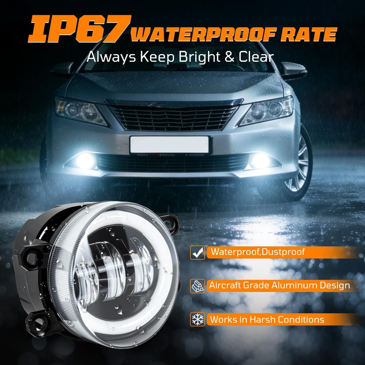 IHNZCB LED Fog Light Assembly Left & Right thumbnail 3