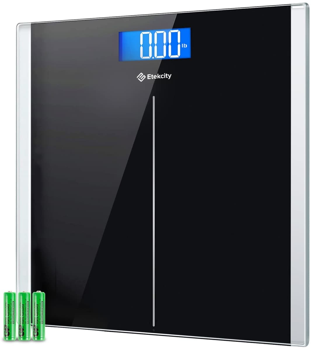 Etekcity Digital Body Weight Bathroom Scale with Step-On Technology, 400 lb, Elegant Black