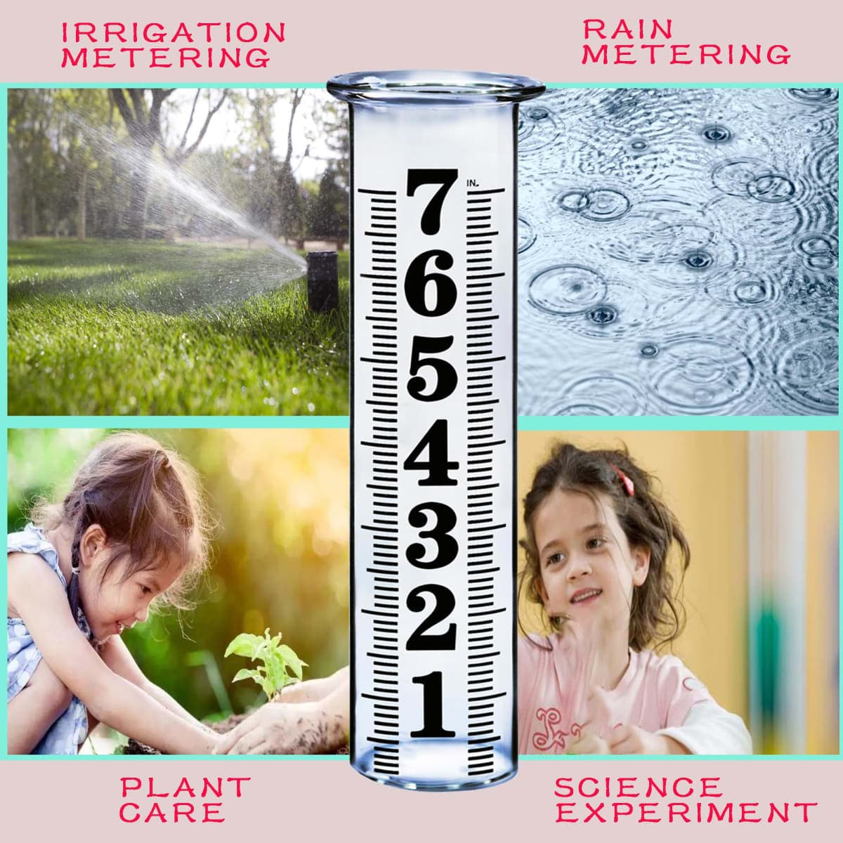 7 Inch Plastic Rain Gauge Replacement Tube, Upgrade Freeze Proof Outdoor Plastic Rain Gauges Replacement Tube for Garden Yard Home, Crack Resistance Tube Best pcs Tubes with 1 Clean Brush thumbnail 5