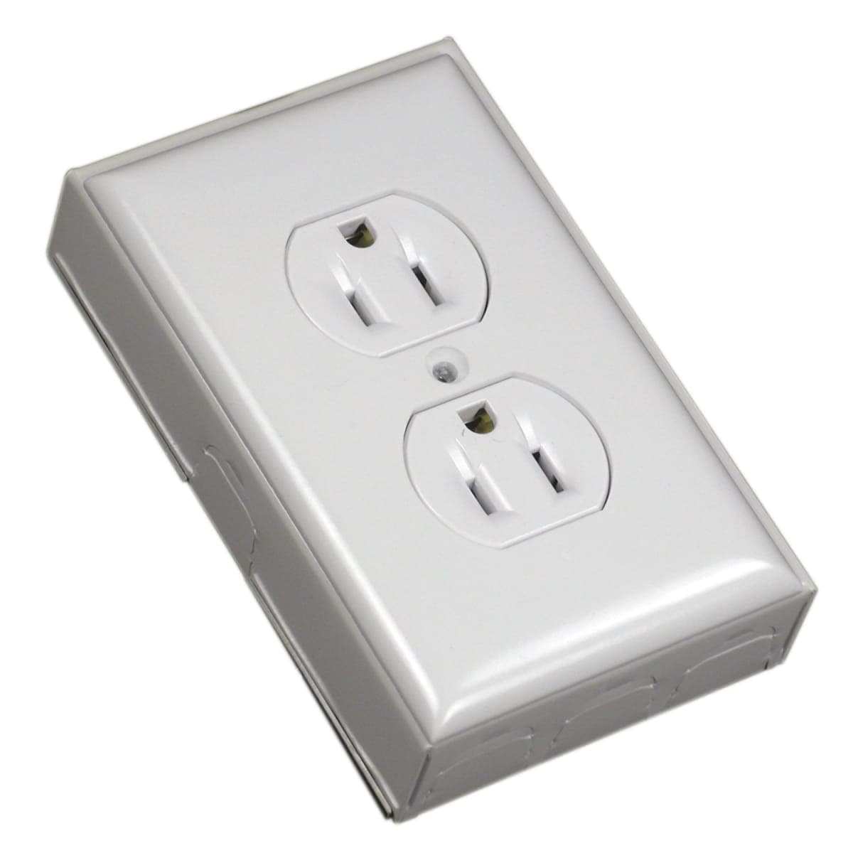 Wiremold Metal Raceway, Extending Power, On-Wall, Outlet + Box, White, BW2-D — image 1