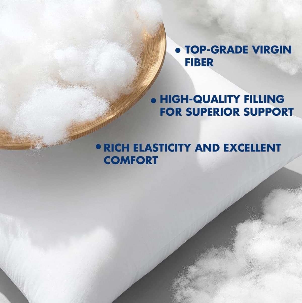 MIULEE 18x18 Pillow Inserts,Set of 2 100% Virgin Microfiber with Cotton Cover Throw Pillows for Couch Sofa and Bed thumbnail 5