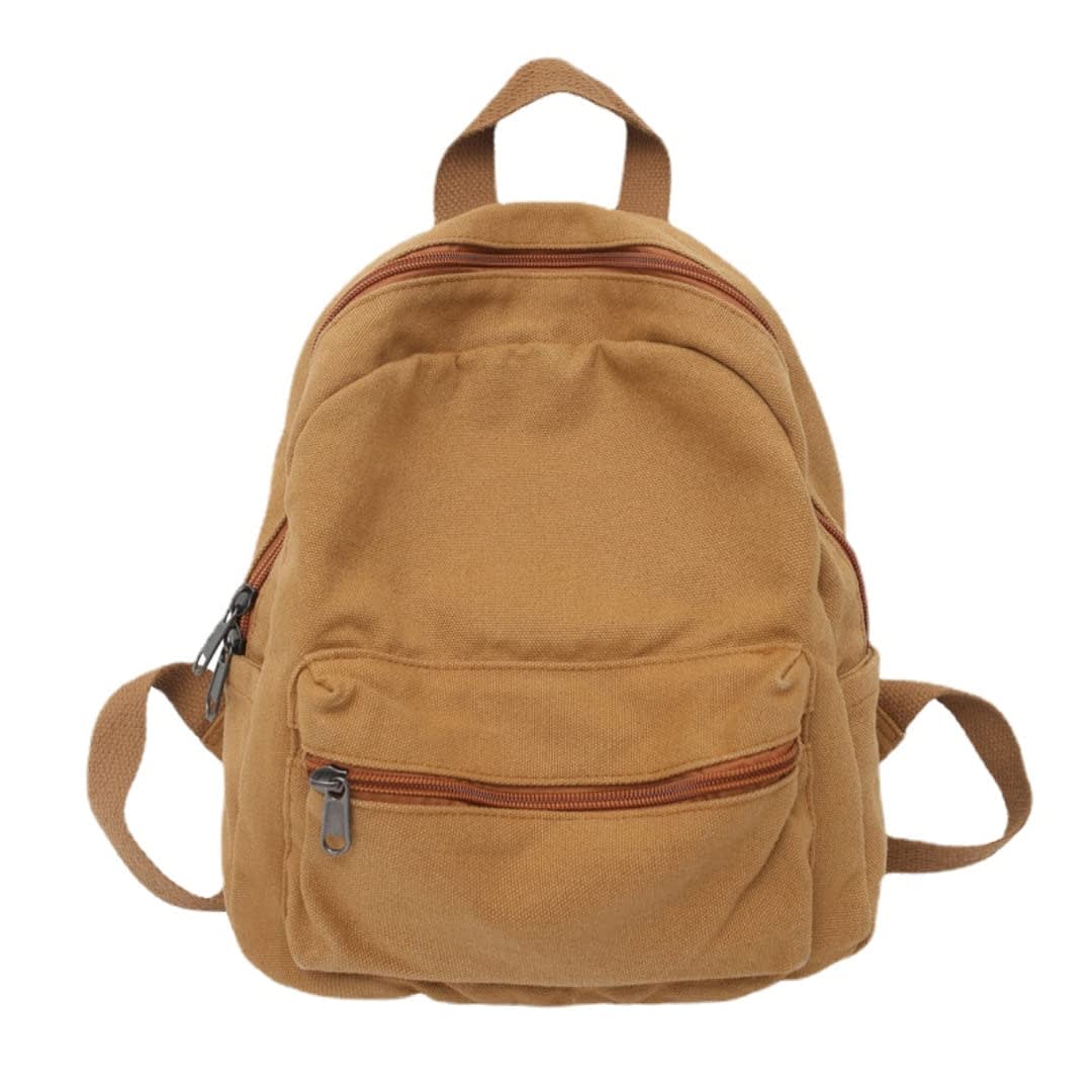 XPONNI Small Backpack Purse for Teen Girls Grunge Accessories Purse Backpack for Women Mini Backpack Purse, Brown, Small, Classic