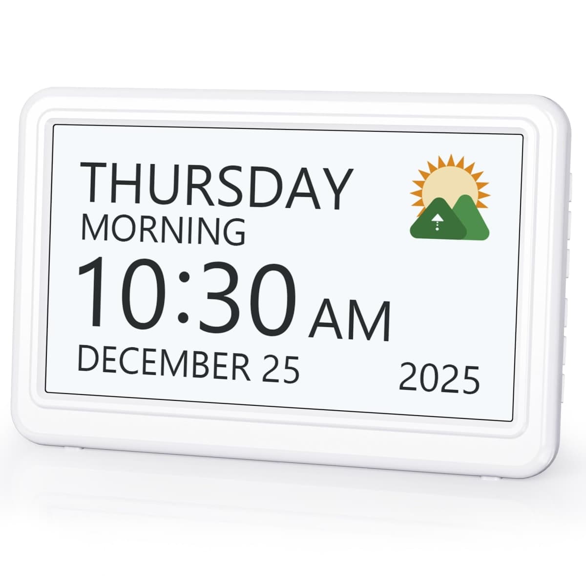 Clock for Seniors, Digital Calendar Alarm Clock Dementia Clocks with Day and Date, 12 Display Modes, 20 Alarm Settings and 6 Medicine Reminders, Digital Clock Large Display for Elderly (7 Inch) — image 1