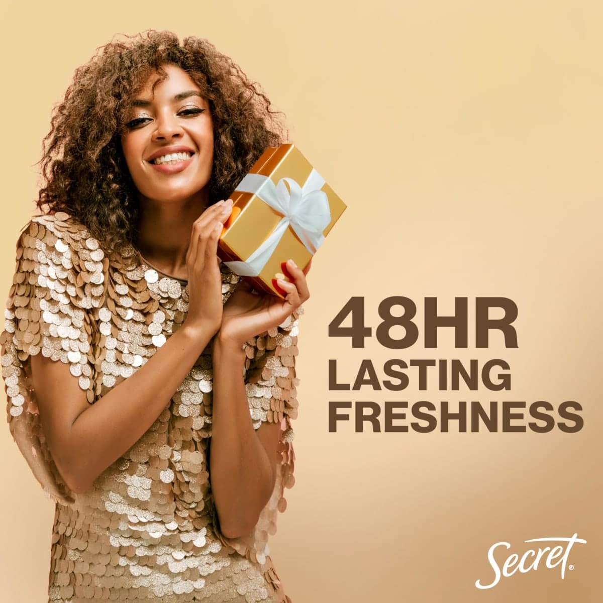 Secret Aluminum Free Deodorant for Women, 48hr Odor Protection with Pro-Hyaluronic Acid, PH Balancing Minerals, Holiday Dry Solid, Spoonful of Sugar with Glazed Crème & Vanilla Custard Scent, 2.4 oz thumbnail 2