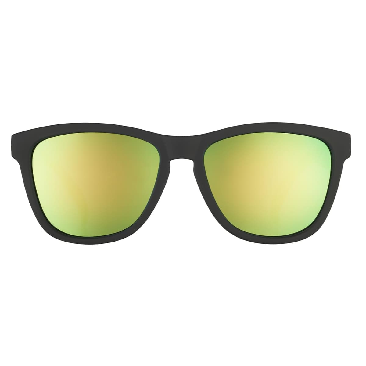 goodr Vincent's Absinthe Night Terrors Polarized Sunglasses for Men & Women, Medium Sized (OG), Black Solid Frame with Green Gold Mirrored Reflective Lenses, UV400 Protection, No Slip, No Bounce thumbnail 2