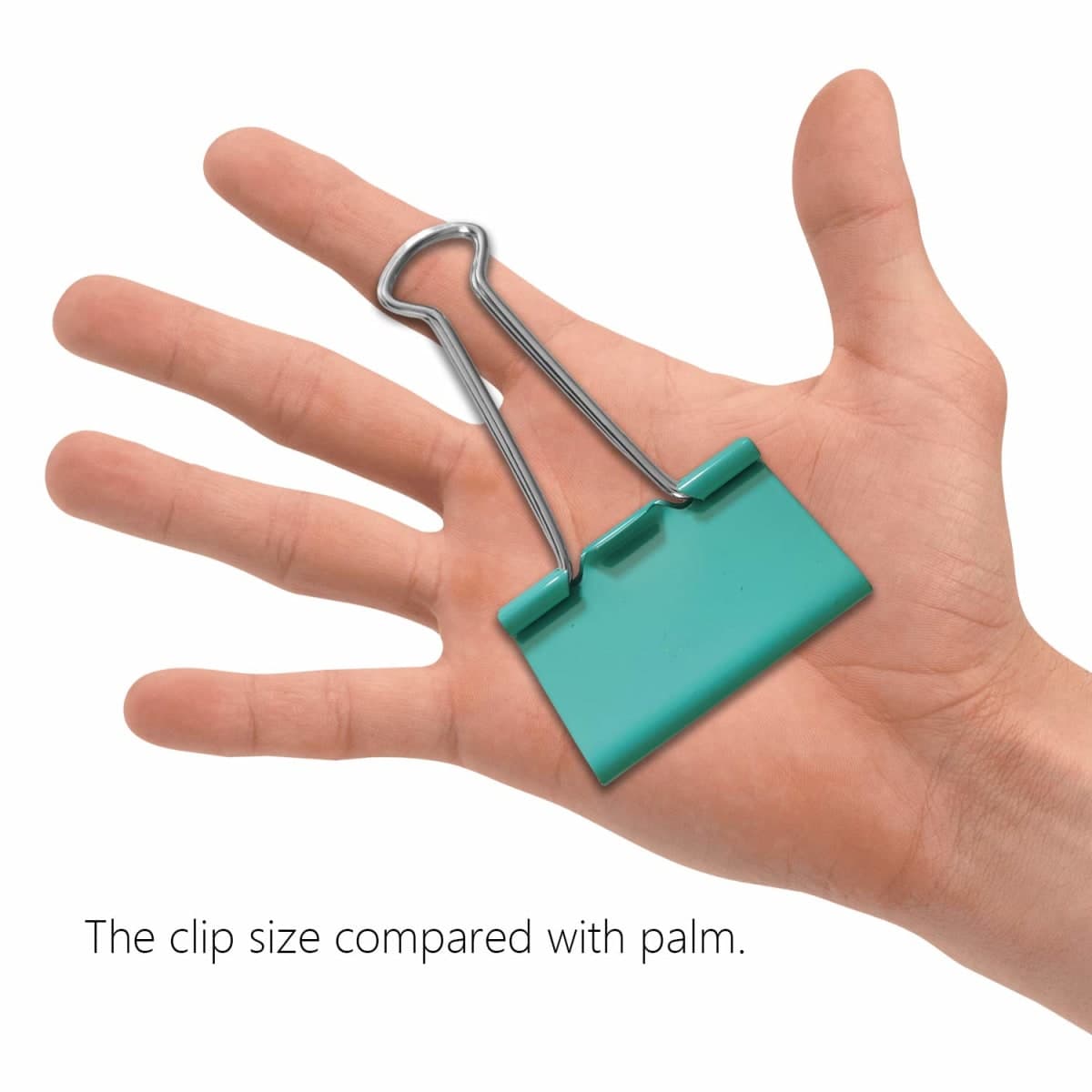 Large Binder Clips Green Color (A bit Bluish) 2" / 2 inches / 50 mm a Little bit Scratch Jumbo (Huge) Paper Clips (6 PCS, Green) thumbnail 3