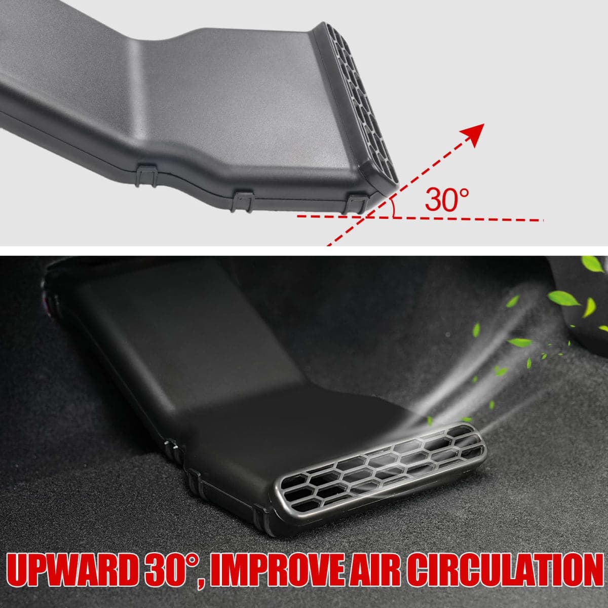 Mabett Under Seat Vent Deflectors for Ford Maverick 2022-2025 Accessories, Rear Air Conditioning Vent Directional Accessories for Passenger Occupant (2 PCS) thumbnail 3