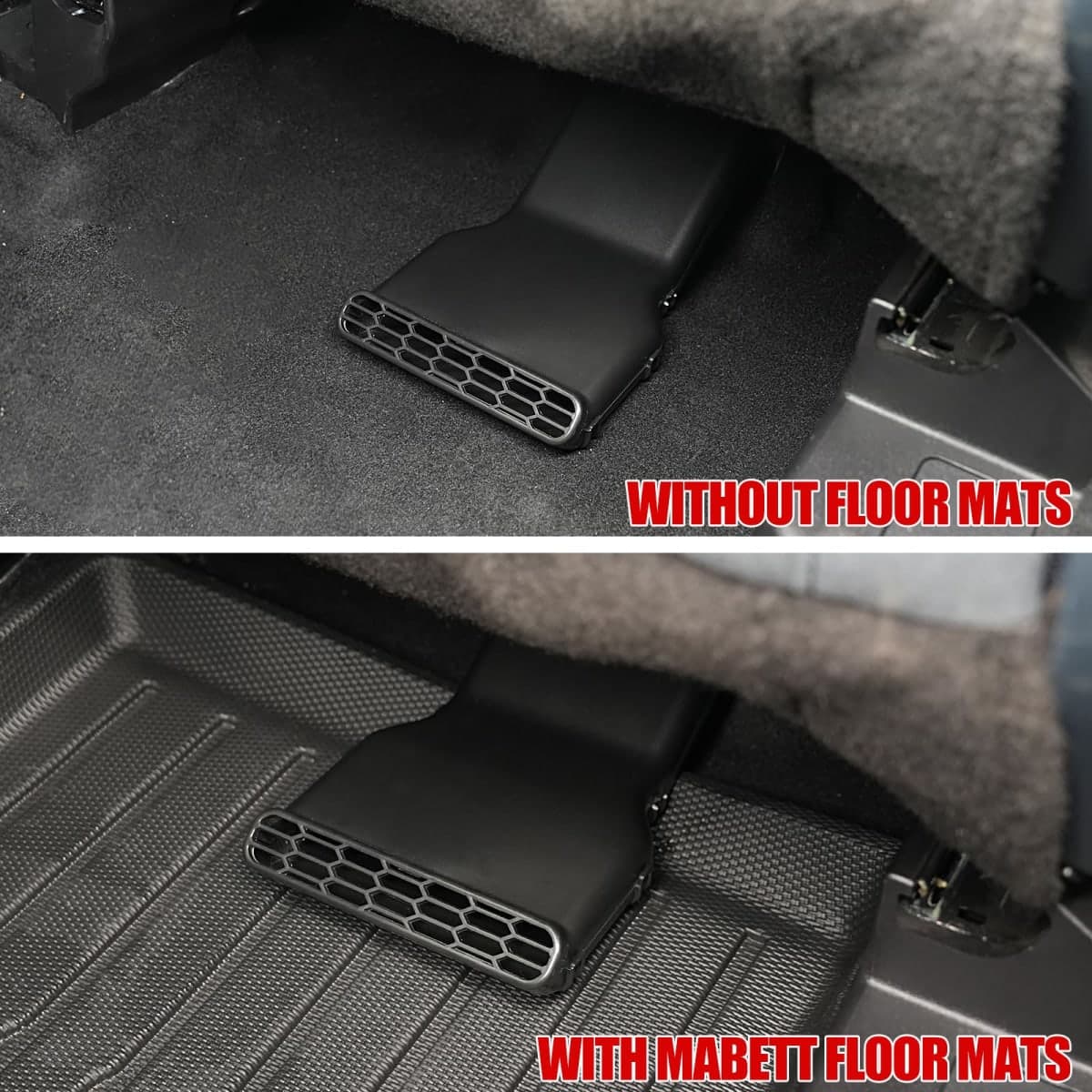 Mabett Under Seat Vent Deflectors for Ford Maverick 2022-2025 Accessories, Rear Air Conditioning Vent Directional Accessories for Passenger Occupant (2 PCS) thumbnail 5