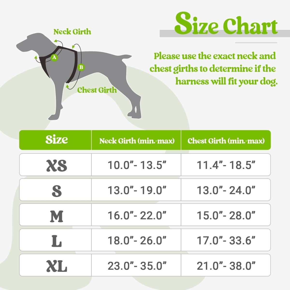 rabbitgoo Dog Harness, No-Pull Pet Harness with 2 Leash Clips, Adjustable Soft Padded Dog Vest, Reflective No-Choke Pet Oxford Vest with Easy Control Handle for Large Dogs, Wild Lime, XL thumbnail 2