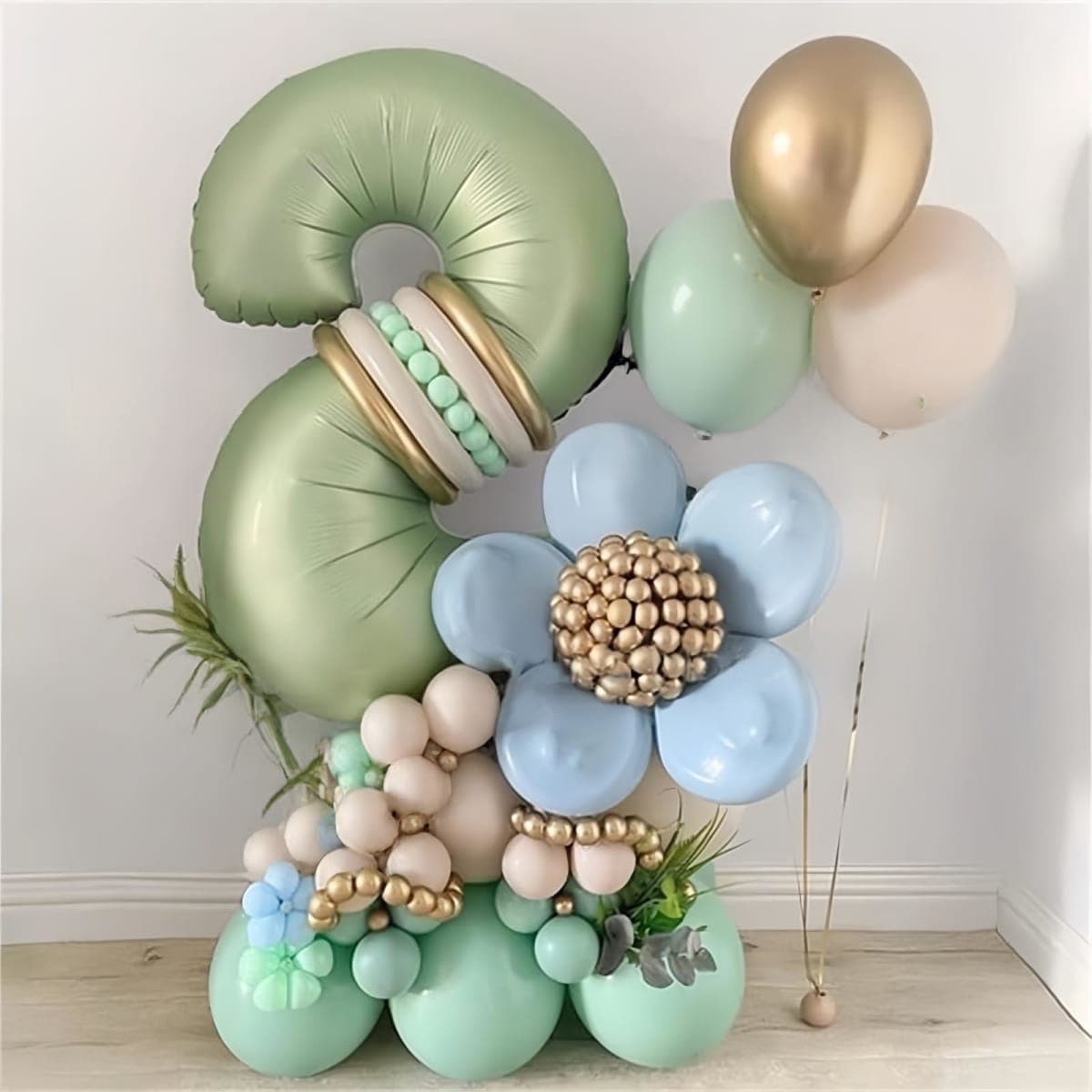Pastel Pink 1 Balloons, 40 Inch Giant Light Pink Helium Foil Number 0-9 for Girls, Self Inflating 1st Birthday Balloon for Women Anniversary Baby Shower Princess Party Decorations Supplies thumbnail 3