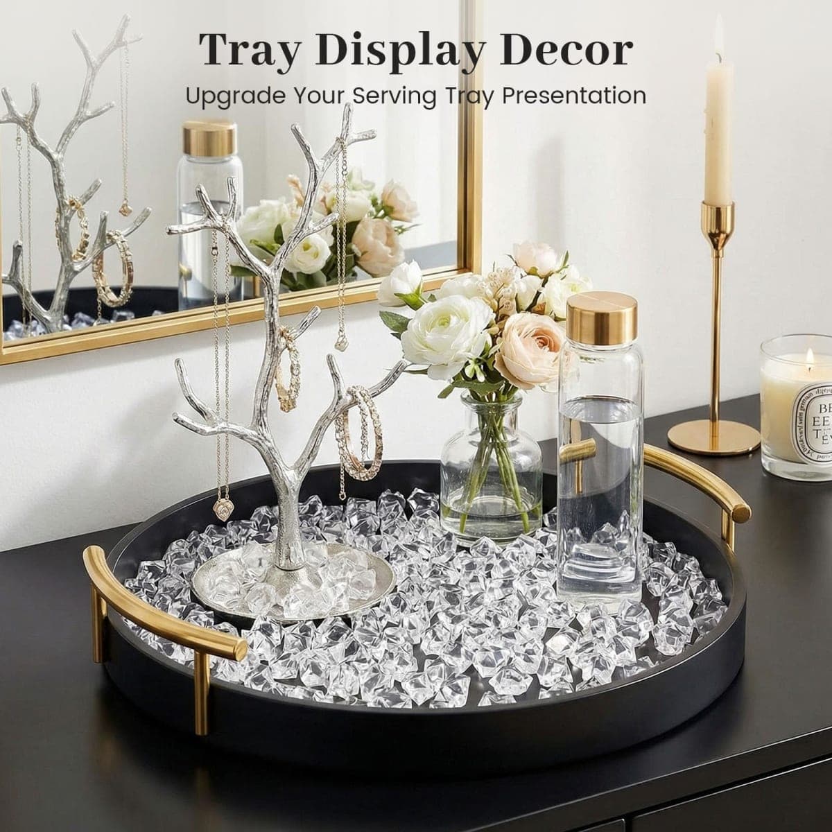 DomeStar 1050PCS Clear Fake Ice for Vase Fillers, Acrylic Fake Crystal Clear Vase Fillers Fish Tank Centerpiece Party Table Scatter Decor(0.4 x 0.6 inch) thumbnail 5