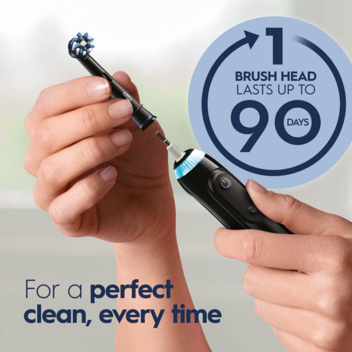 Oral-B Smart 5000 Electric Toothbrush, Black, Rechargeable Power Toothbrush with 1 Brush Head, Stand, and Travel Case thumbnail 5