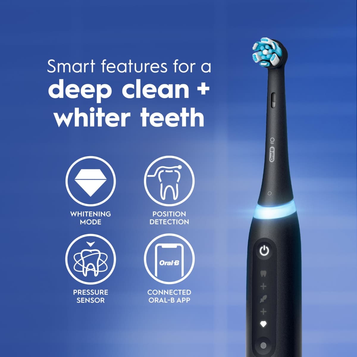 Oral-B iO Series 5 Limited Electric Toothbrush with (3) Brush Head, Rechargeable, Black thumbnail 3