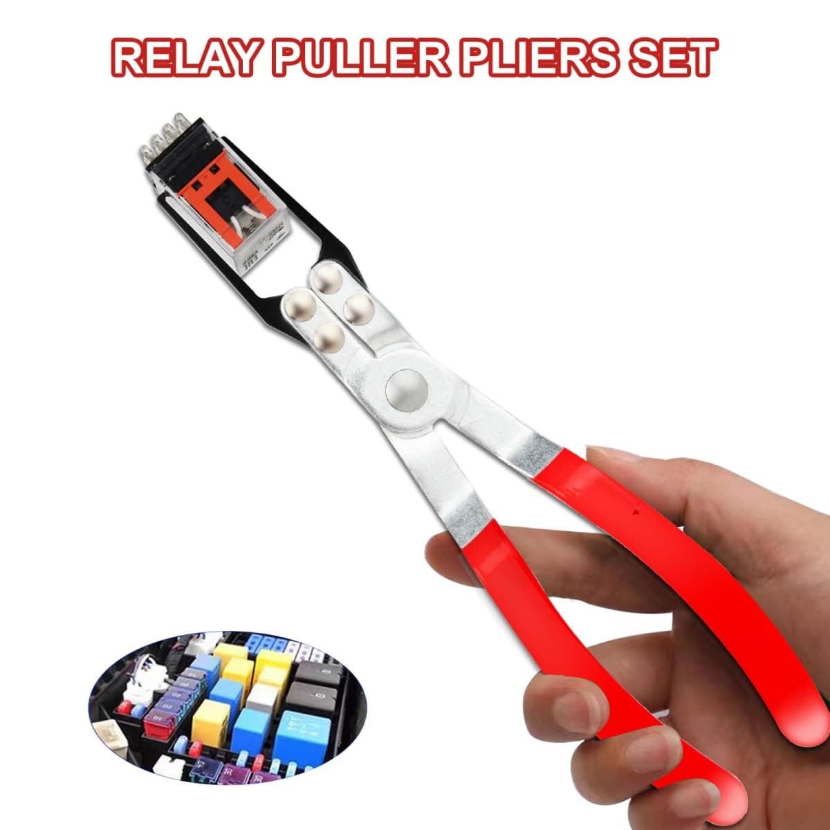 Aleric Fuse Puller Pliers, Relay Puller Pliers, Automotive Fuse Removal Tool, Car Electrical Remover Tool thumbnail 3