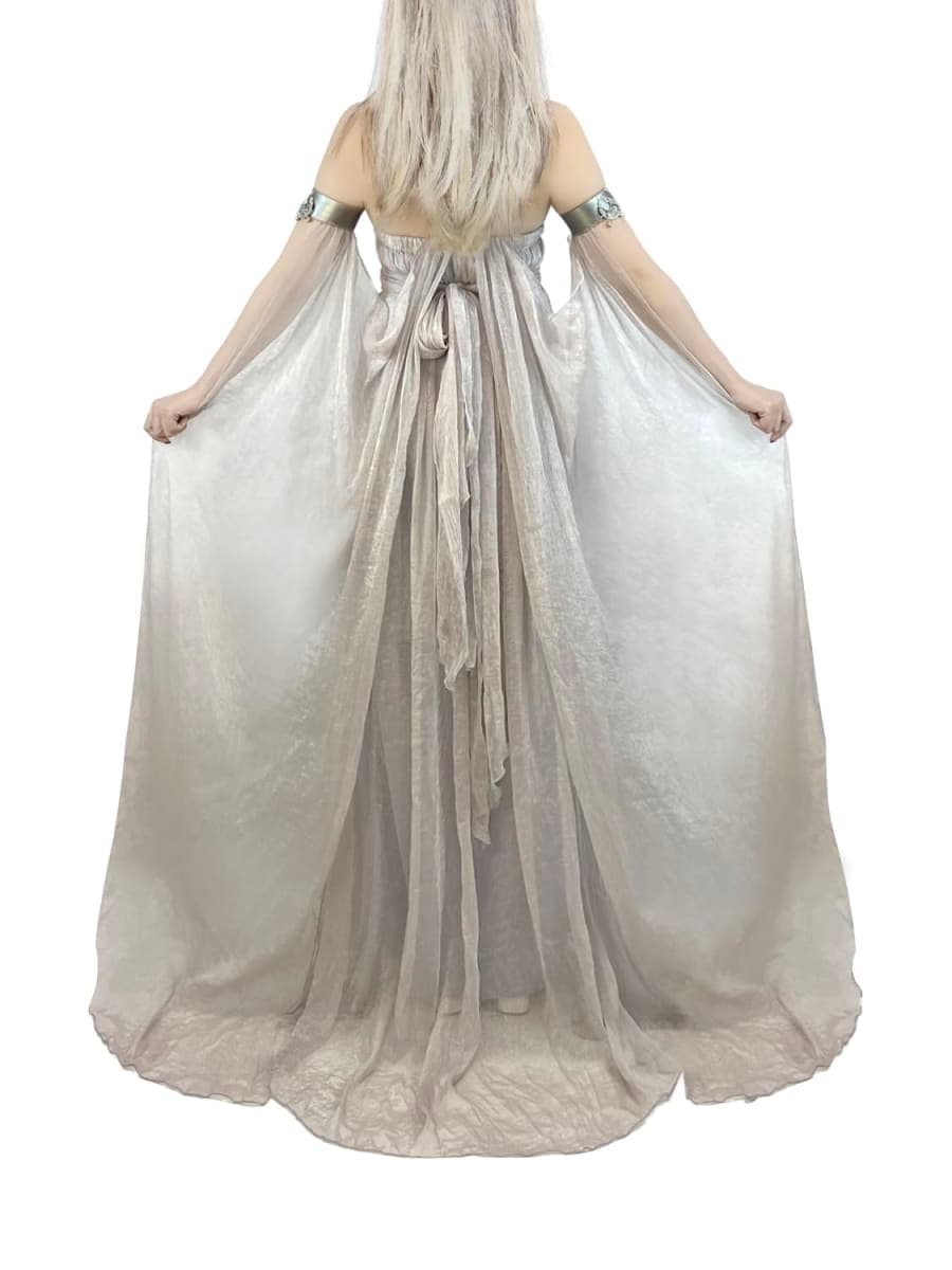 Nodkim Dragon Queen Costume Chiffon Dress Halloween Cosplay For Women-Small thumbnail 5