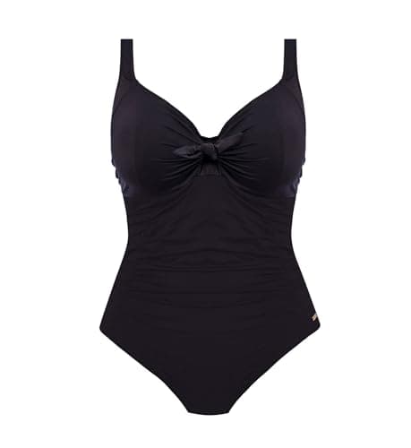 Fantasie Swim Womens Merissa Underwire Swimsuit, Black, 38E thumbnail 2
