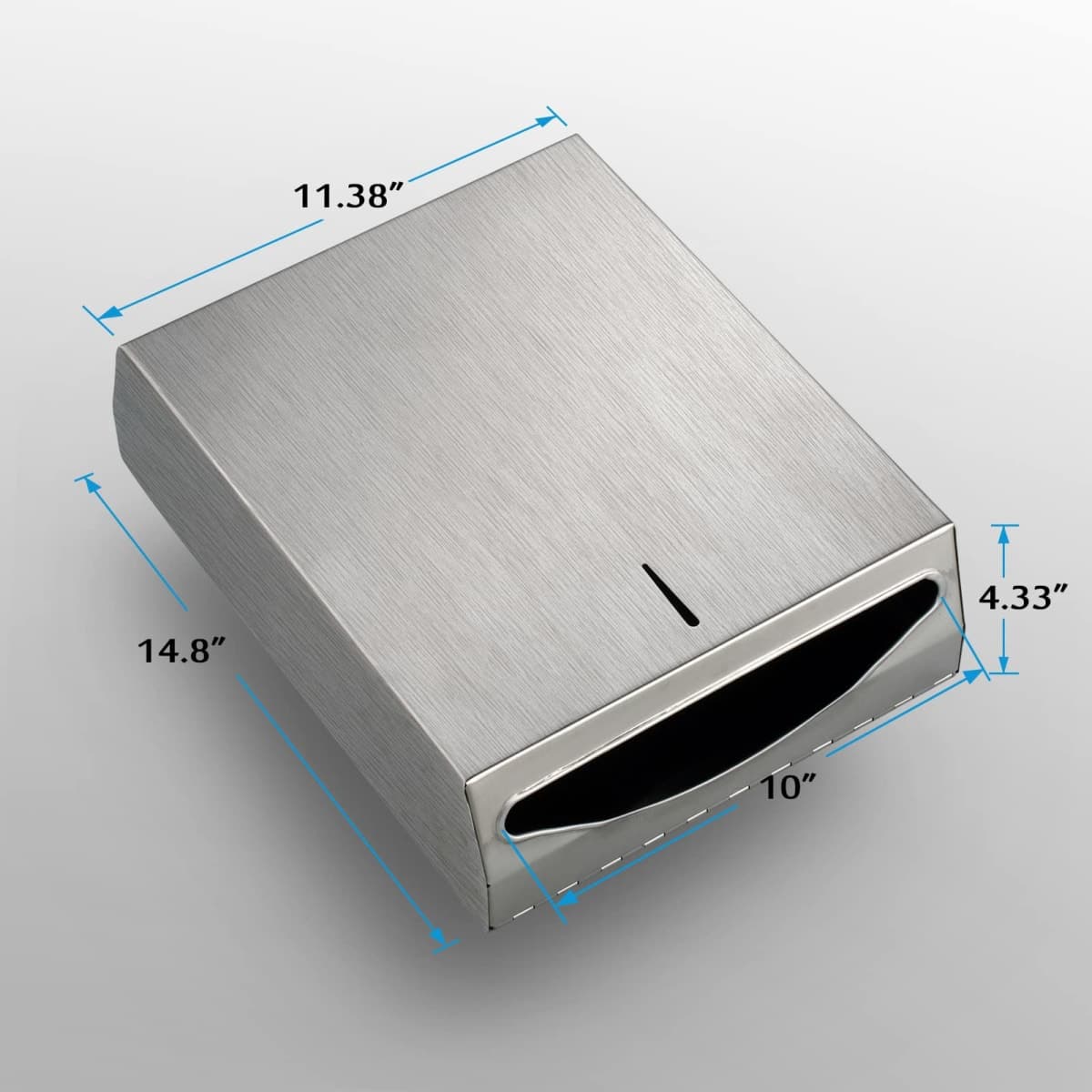 Paper Towel Dispenser Wall Mount - Multifold Trifold Paper Towel Dispensers, Large Capacity Stainless Steel Tissue Holder, Suitable for Bathrooms and Public Places thumbnail 3