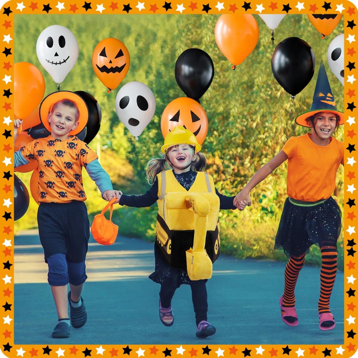 Toulite Halloween Digger Ride On Child Costume - Yellow 3D Bulldozer Construction Worker Costume with Construction Hat for Kids Cosplay Occupation Party, 4 Years thumbnail 2