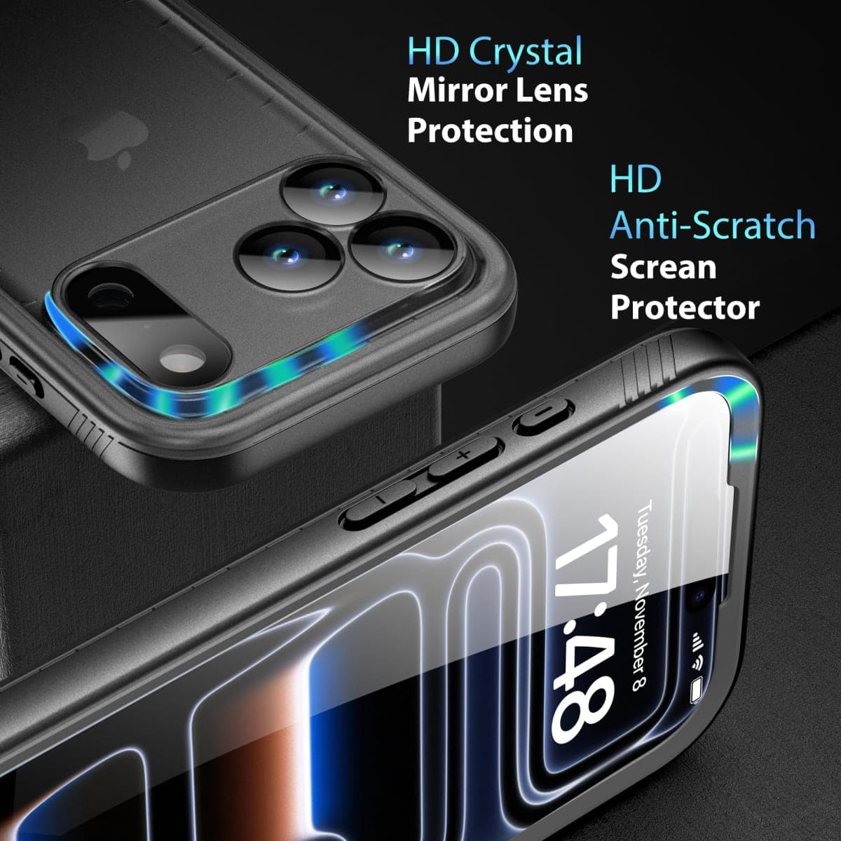 SPORTLINK for iPhone 17 Pro Waterproof Case, IP68 Certified 6.6ft Drop Proof Shockproof, Full Body Heavy Duty Rugged Built-in Screen Protector, Underwater Camera Ready, Dustproof with Lanyard (2025) thumbnail 5