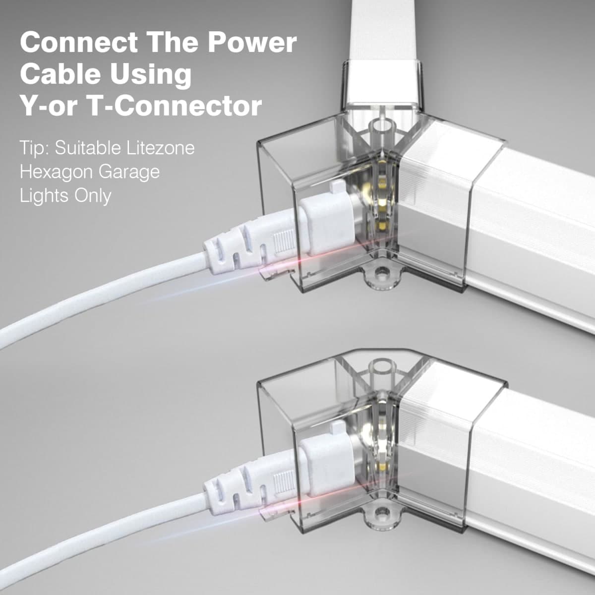 Litezone Hexagon Garage Lights Power Cable thumbnail 2