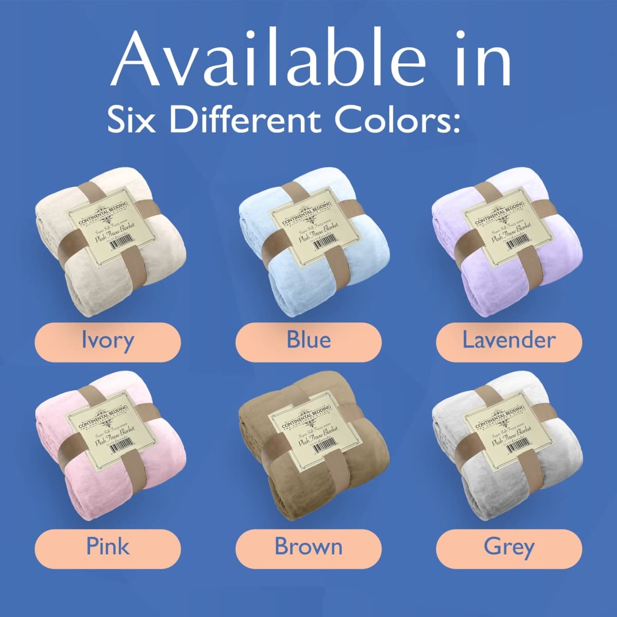 Continental Bedding - Super Soft Flannel Fleece Throw Blanket, Lightweight 320GSM, Great for Sofas, Couches, Beds, Camping, and Travel, The Whole Room Feels Soft and Cozy thumbnail 2