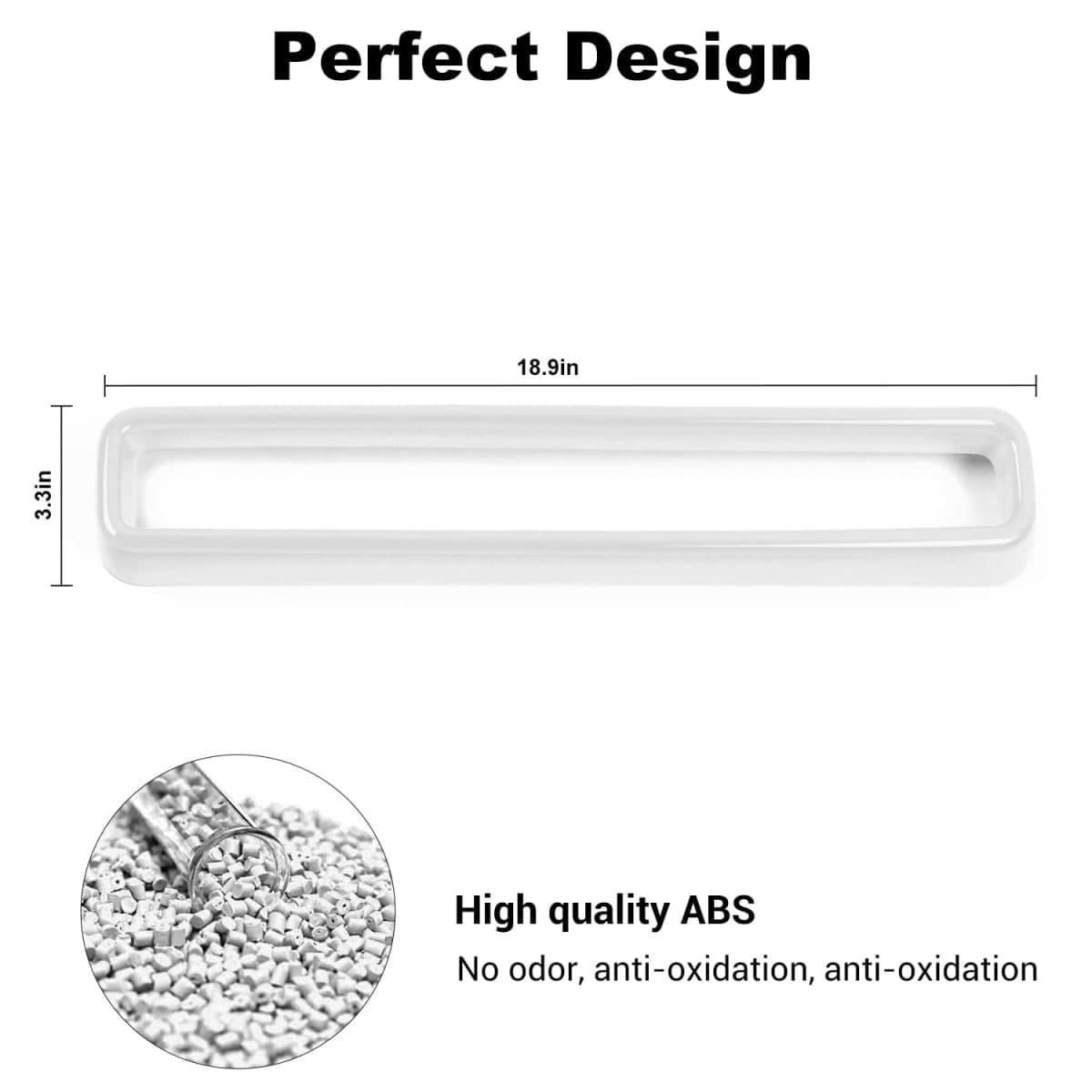 Voodonala for Challenger Front Grille Inserts for 2015-2024+ Dodge Challenger Exterior Accessories, ABS White 2pcs thumbnail 5