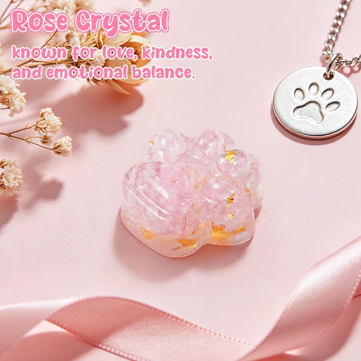 EYxsaxenk Pink Cat Paw with Card Gift Set thumbnail 4