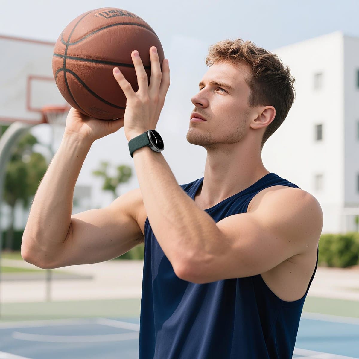 Adorve Stretchy Bands Compatible with Samsung Galaxy Watch 8 Bands 40mm 44mm/Galaxy Watch 8 Classic Band 46mm, Soft Elastic Nylon Fabric No Gap One Click Sport Replacement Strap for Men Women thumbnail 2