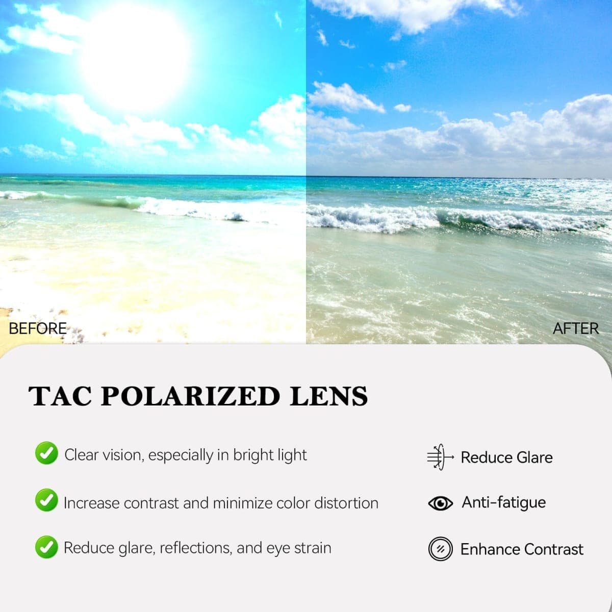 TJUTR Fit Over Glasses Sunglasses for Women, Polarized Oversized Sun Glasses with UV400 Protection thumbnail 4