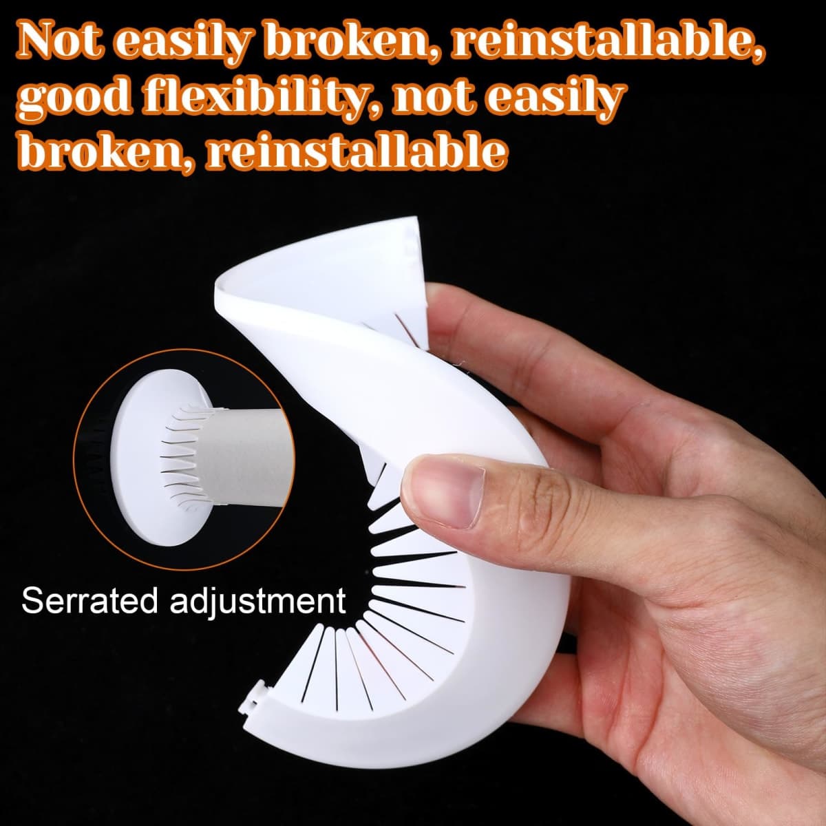 6 PCS Plumbing Cover Plates, 2 Size, Plastic Escutcheon Plate Flange Pipe Covers Larger Trim Rings Plastic Radiator Escutcheon Water Pipe Cover for Bathroom (Apply 0.4" to 1.14"/1.18" to 2.16") thumbnail 3