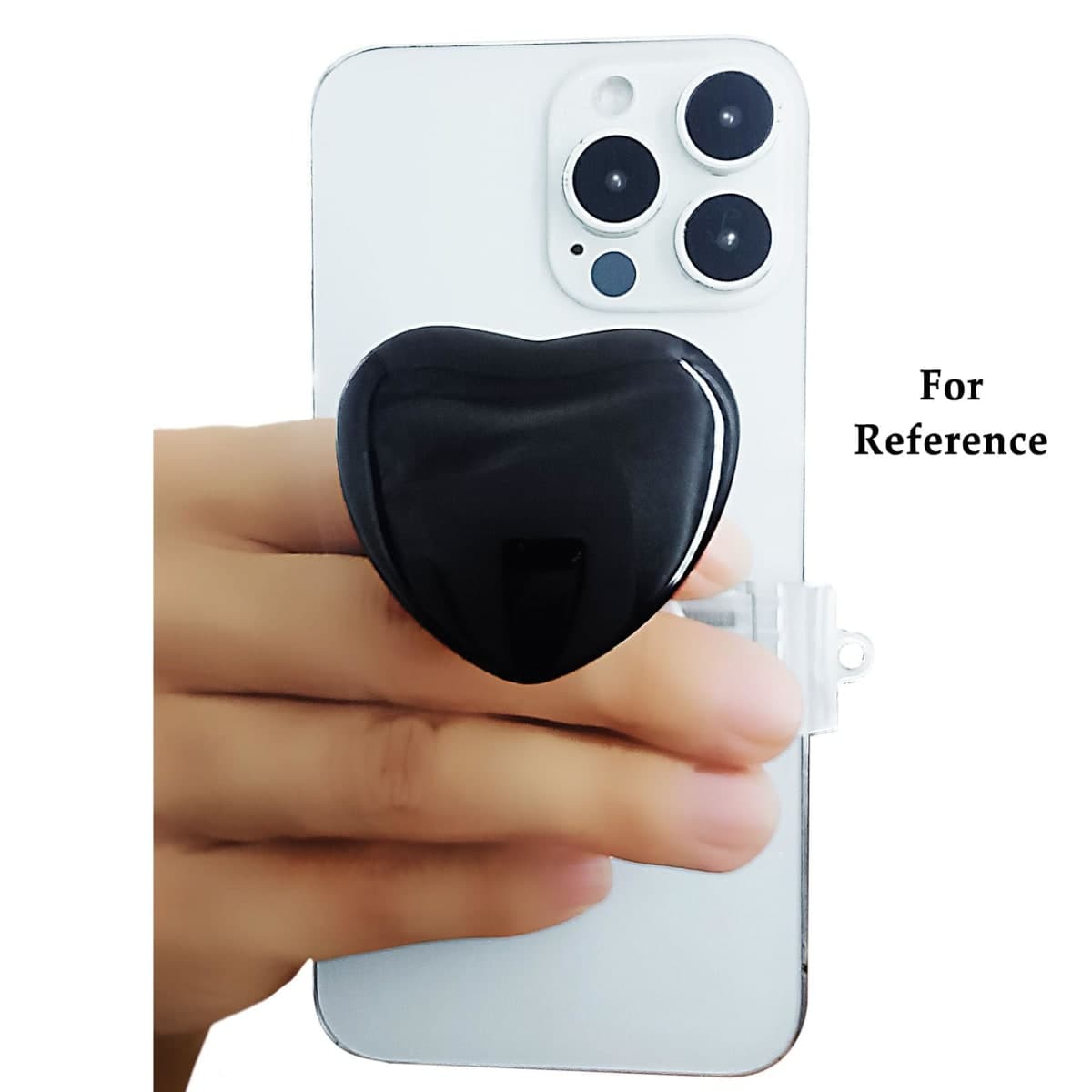 Sliding Base for PopSocket – Removable Clear Phone Grip Adapter, Wireless-Charging Compatible, DIY Phone Grip Holder (Snap-On/Off), Phone Charm & Accessories, Detachable Phone Grip for Back of iPhone thumbnail 2