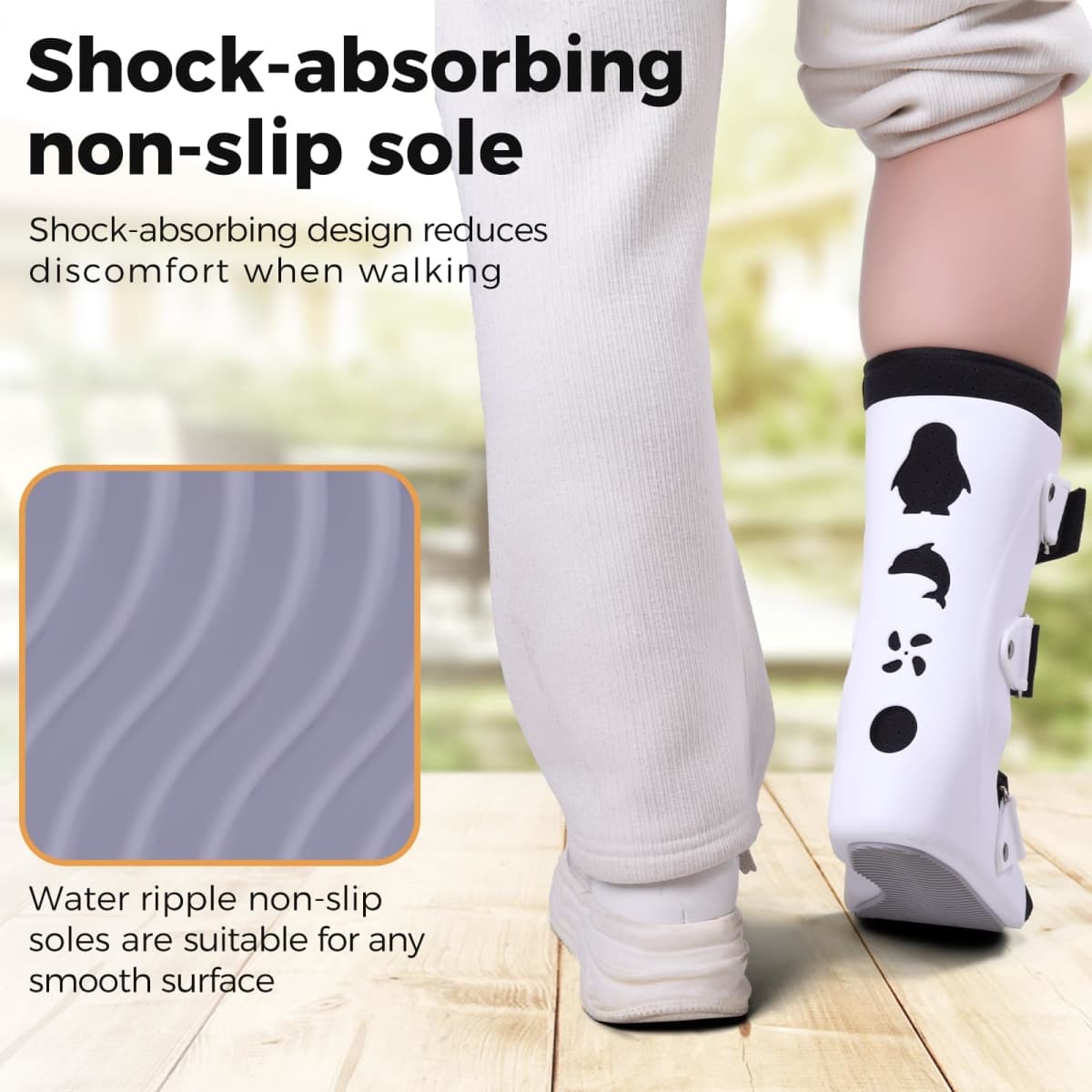 Pediatric Walking Boot For Kids,Fracture Boot for Kids, Orthopedic Support Shoe for Youth Ankle Break Injury, Kid's Stress Metatarsal Bone Fracture, Broken Foot or Toe Recovery Cast, Right(S) thumbnail 3