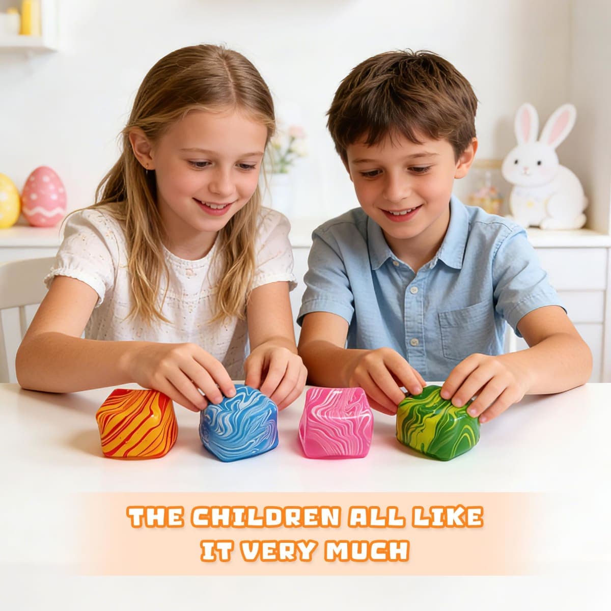 2.1" Flow Texture-Cube Squishy Toy, Slow Rising Anti-Stress Fidget Cube for Kids and Adults, Portable Sensory Fidget Toy for Anxiety Relief, Desk Decor Gift for School, Office, Travel.（Pink） thumbnail 4